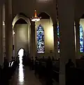 looking east across nave