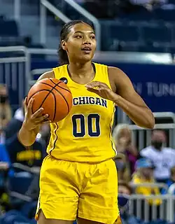 Naz Hillmon with Michigan in 2021