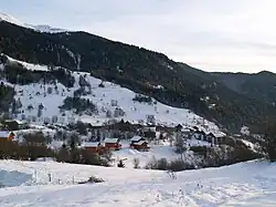 A general view of Notre-Dame-du-Pré, in winter