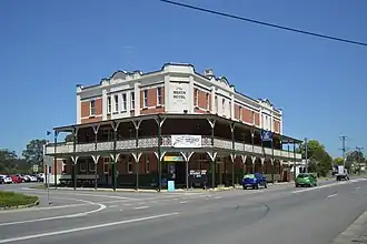 The heritage Neath Hotel, pictured in 2015.