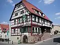 Example for a timber framing in Neckarelz: the "Alte Posthalterei"