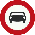 C6: No access for vehicles with more than two wheels (1966-1990)