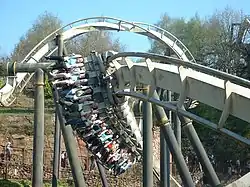 A Bolliger & Mabillard inverted coaster, Nemesis at Alton Towers