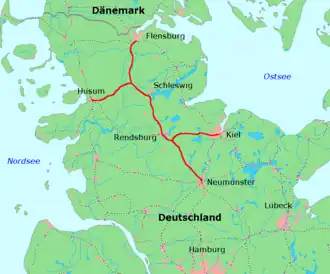 The Neumünster–Flensburg railway
