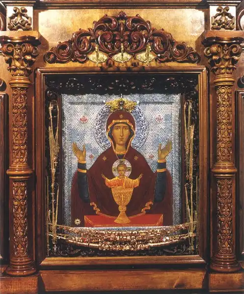Inexhaustible Chalice icon. Serpukhov. XIX c.