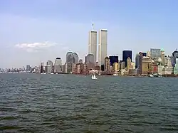Image 14The World Trade Center skyline before September 11, 2001. (from History of New York City (1978–present))