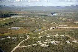 Aerial view of New Allakaket