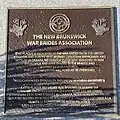 New Brunswick War Brides Association plaque