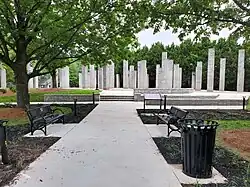 Street view of 54 Columns taken along the new entrance path added in the 2024 renovation