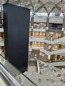 Newly inaugurated LED screen at the renovated main atrium