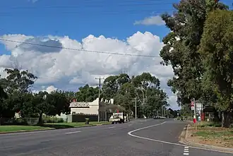 The Wimmera Highway at Newbridge