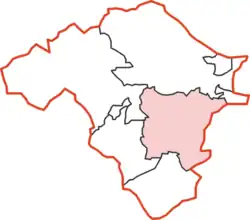 New Radnor Rural District within Radnorshire