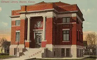 Former Carnegie Library in Newton, currently is the Harvey County Historical Museum