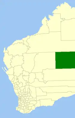 Location in Western Australia