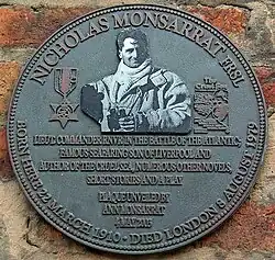 Commemorative plaque on Rodney Street, Liverpool