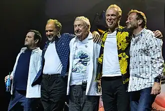 From left: Lee Harris, Guy Pratt, Nick Mason, Gary Kemp, Dom Beken (2022)