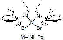 Catalyst supported by charge-neutral alpha-diimine ligands.
