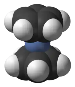 Space-filling model of nickelocene