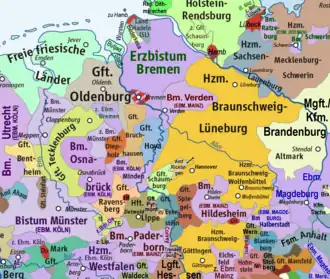 Lower Saxony, 1400