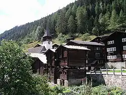 Niederwald village in Goms
