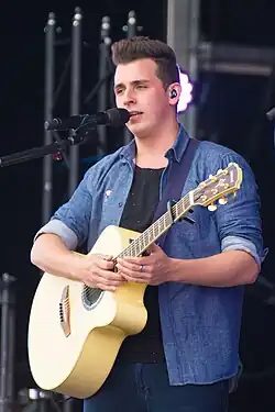 Nielson performing in Zwolle in 2014