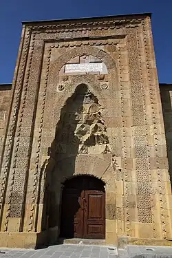 Entrance portal of the Alaeddin Mosque in Niğde, Turkey (1223, Anatolian Seljuk period)