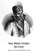 An old portrait of Nikola Šubić Zrinski by unknown author