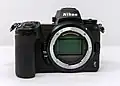 Z7II's uncovered sensor