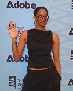 Nimay Ndolo waving at the Webby Awards 2025.jpg