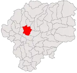 Location in Bistrița-Năsăud County