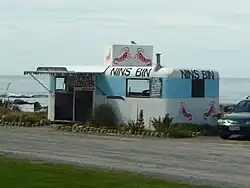 A food business in a caravan by the ocean