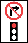 No right on red signals.
