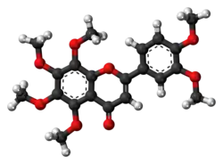 Ball-and-stick model of nobiletin