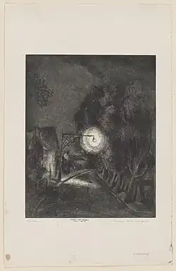 Nocturne, c. 1936, aquatint and etching