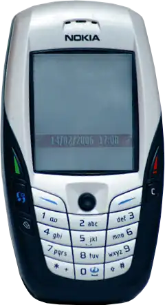 Nokia 6600 with a VGA camera, Bluetooth and expandable memory.