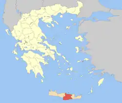 Heraklion within Greece