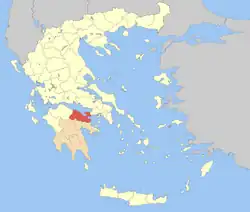 Corinthia within Greece