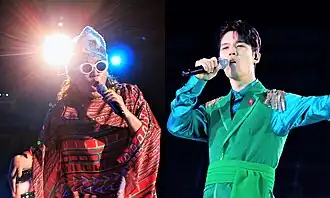 Photo taken in 2019 (from left: Jo Bin, Won Heum)
