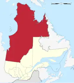 Location within Quebec
