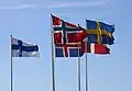 Flags of the Nordic countries