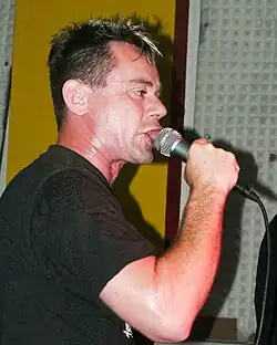 The singer for Normahl, Lars Besa, in 2006