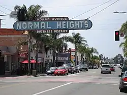 Looking west down Adams Avenue