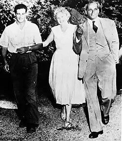 Michael, Edna and Norman Manley in 1955