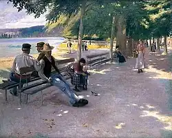 In The Shade, oil on canvas