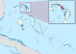 Location of the District of North Abaco