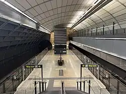 North Ryde station underground platforms.