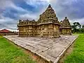 North Side corner View of the twin temples at Mosale