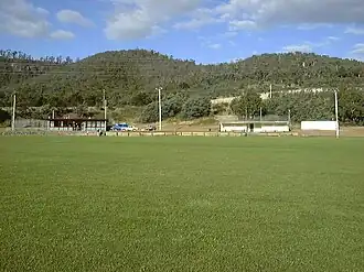 North Warrane Oval with the Meehan Ranges in the background