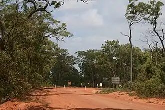 One bend from Jardine River Ferry crossing - the entrance to the Northern Peninsula Area