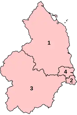 Parliamentary constituencies in Northumberland (1997–2010)